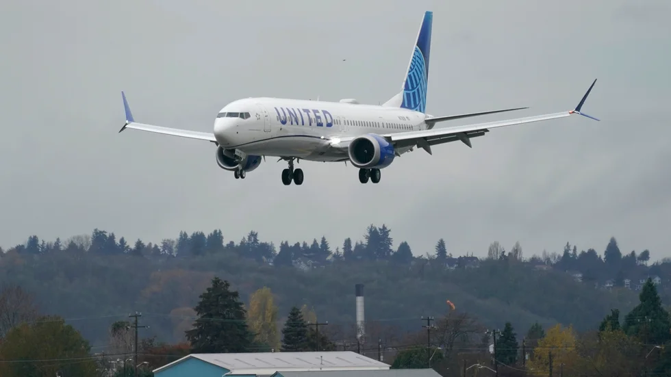 Ett Boeing-plan av typen 737 Max 9. Arkivbild.