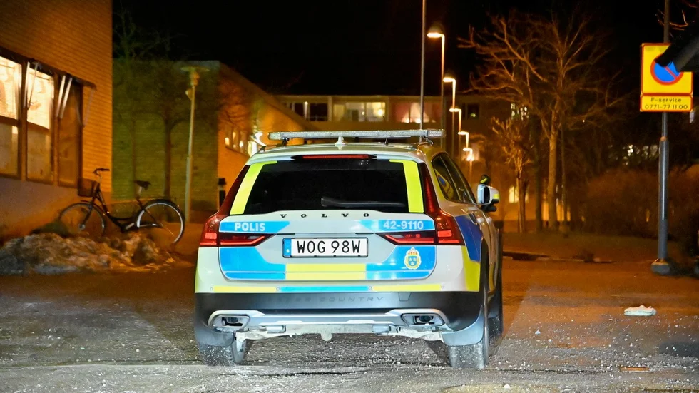 Under fredagskvällen var det oroligt i Berga centrum