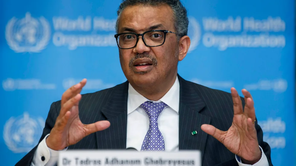 WHO:s chef Tedros Adhanom Ghebreyesus. Arkivbild.