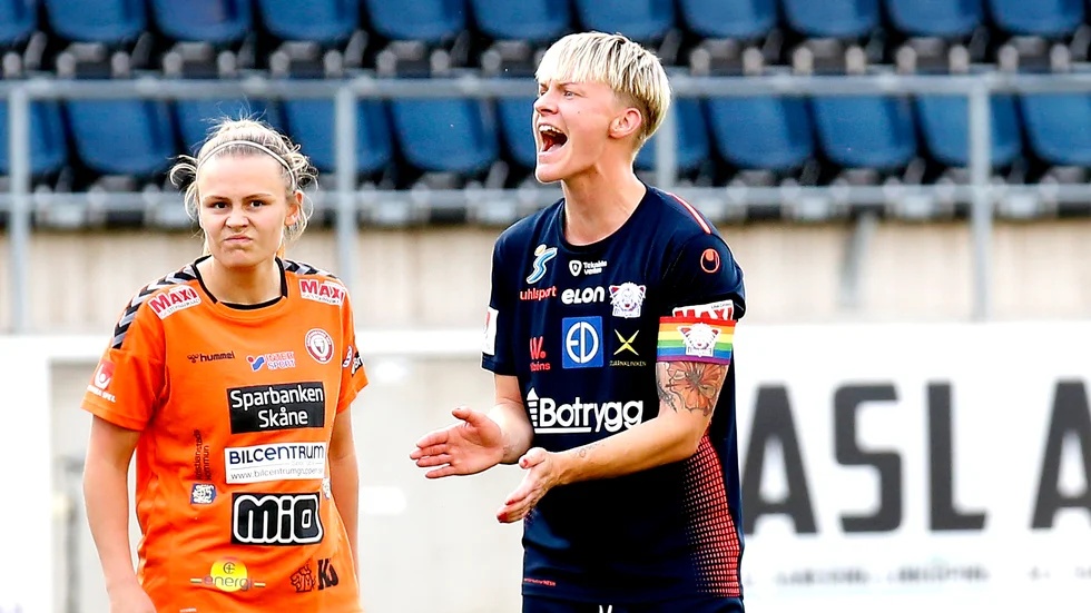 Sista skriket? Nej, men Nilla Fischer hade en tuff kväll mot Kristianstad och LFC:s mittbackar ställdes alldeles för ofta en mot en och två mot två mot snabba anfallare.