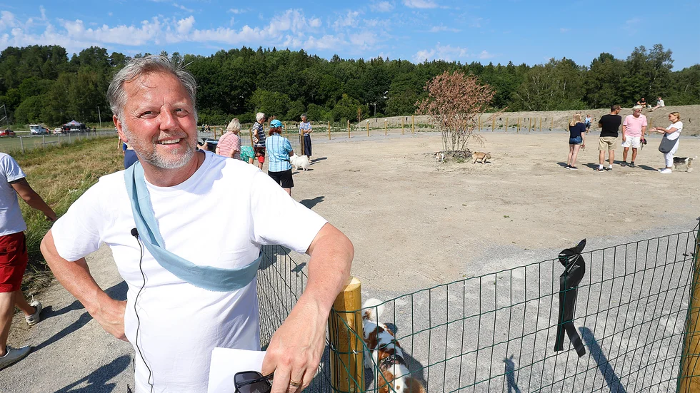 Niclas Norén, ordförande i Mariefreds hundpark, har märkt av ett ökat intresse för att skaffa hund.