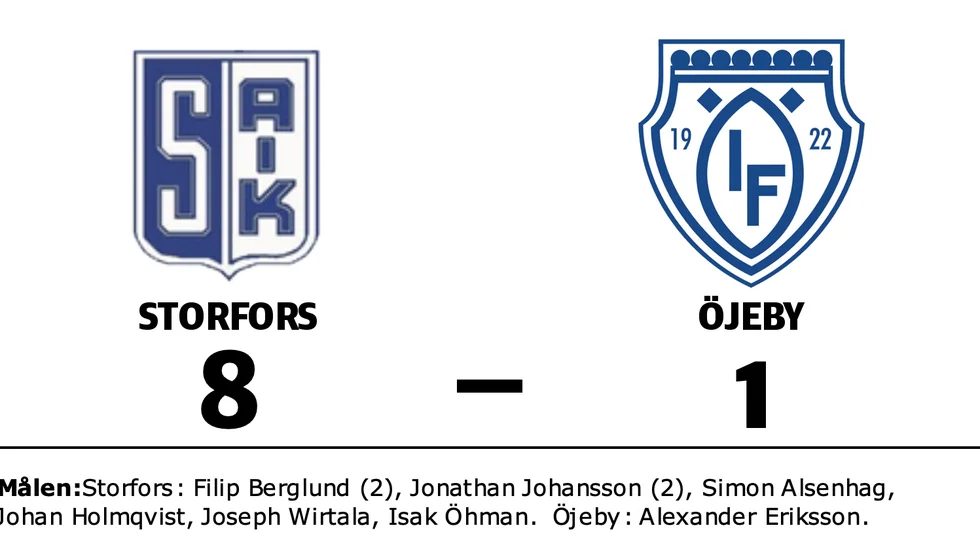 Storfors AIK 2 vann mot Öjeby IF