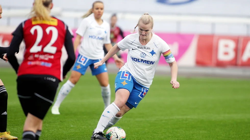 Lovisa Gustafsson fick göra säsongens första mål för IFK-damerna.