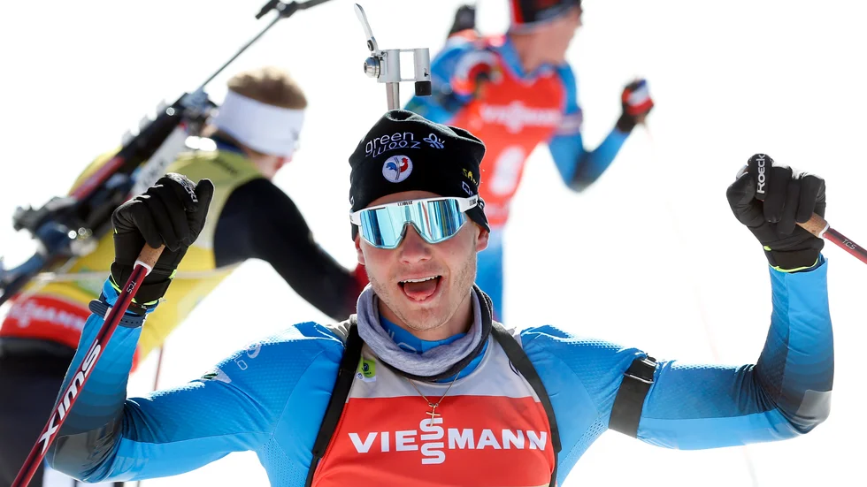 Emilien Jacquelin imponerade när han försvarade VM-guldet i jaktstart.