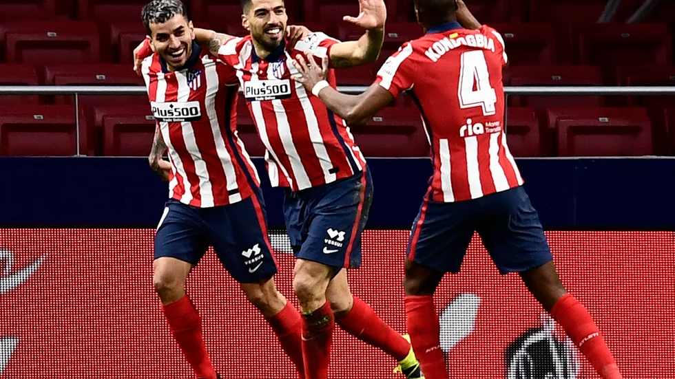 Atlético Madrid får spela åttondelsfinalen i Champions League på hemmaplan. Arkivbild.