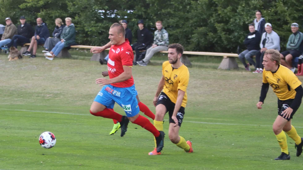 Pontus Nordenberger gjorde Nyköpings tre första mål i DM-segern mot ERicsberg innan han flyttades ned i backlinjen. "Skönt för självförtroendet", konstaterade han efter 4-1-segern.