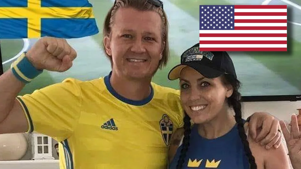 "Många tycker att Sveriges strategi har varit underlig", säger Niclas Hjert, här med hustru Julie.