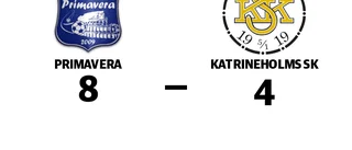 Primavera vann trots uppryckning av Katrineholms SK