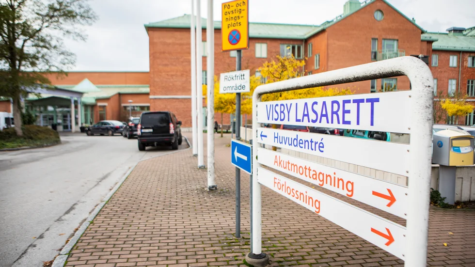 Tio patienter på Visby lasarett vårdas för eller med covid-19.