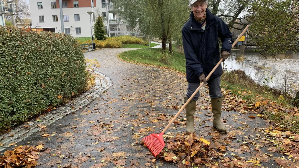 Ulla Gunnarsson, 79 år, ser fram emot att kunna ta cykeln norrut längsmed den östra sidan av Nyköpingsån, nära aktivitetshuset Magasinet.