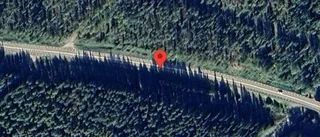 Stopp på väg 374 på grund av en singelolycka