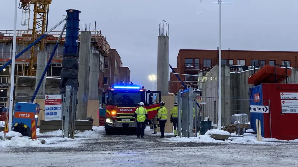Räddningstjänsten var snabbt på plats.