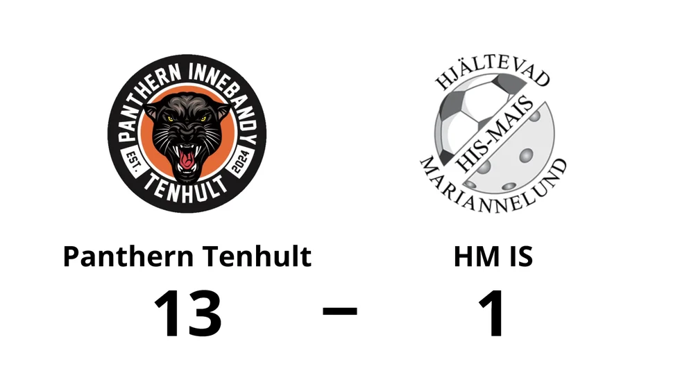 Panthern Tenhult vann mot Hjältevad Mariannelunds IS