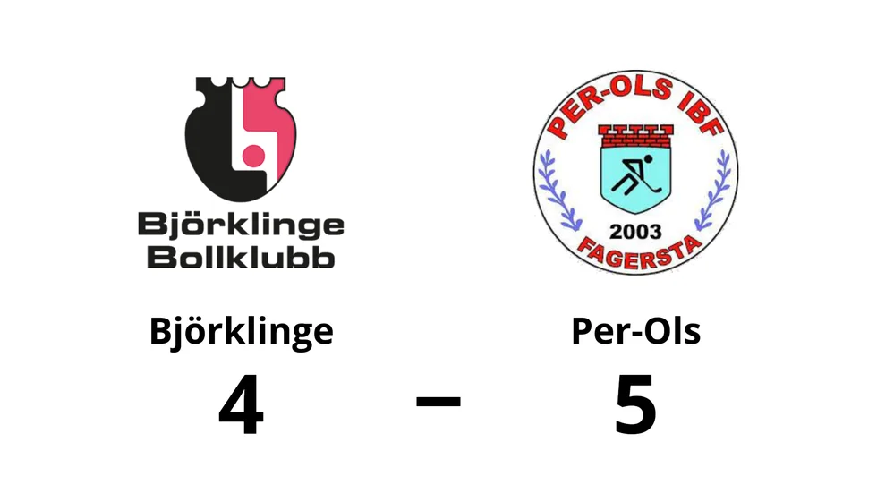 Björklinge BK förlorade mot Per-Ols IBF