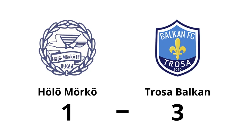 Hölö Mörkö IF förlorade mot Trosa Balkan FC