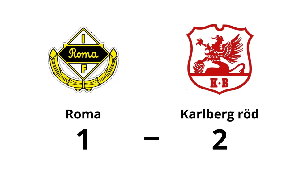 Roma IF förlorade mot Karlbergs BK Röd 2