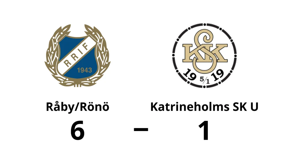 Råby-Rönö IF vann mot Katrineholms SK U