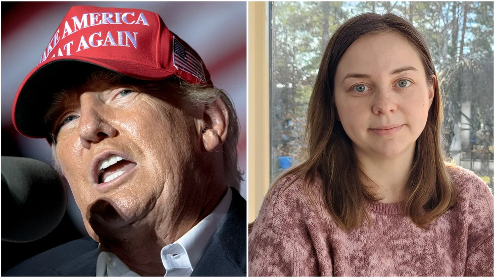 En Ukrainare som reagerar på Donald Trumps uttalanden de senaste veckorna är Viktoria Bergman, som bott i Västervik sedan 2021.