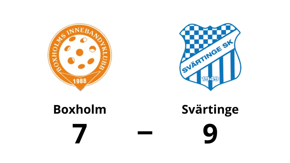 Boxholms IBK förlorade mot Svärtinge SK