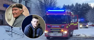 Per möttes av ett rökmoln när han kom till jobbet