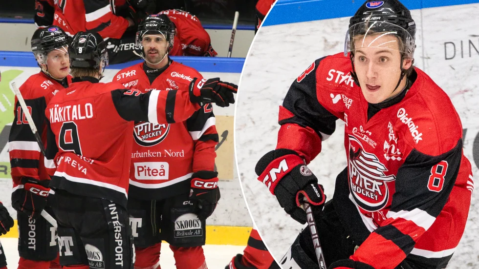 Piteå Hockey är illa ute i åttondelsfinalerna mot Falun, men junioren Albin Falk tror att man kommer att vända matchserien hemma i LF Arena. (Arkivbilder)