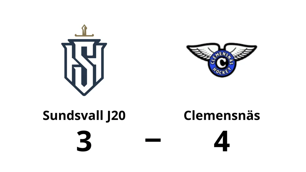 Sundsvall J20 förlorade mot Clemensnäs HC