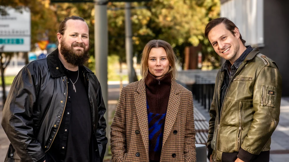 Rasmus Johansson, Amanda Jansson och Jakob Öhrman gör tre stora roller när "Jag for ner till bror" spelas in i länet i februari.