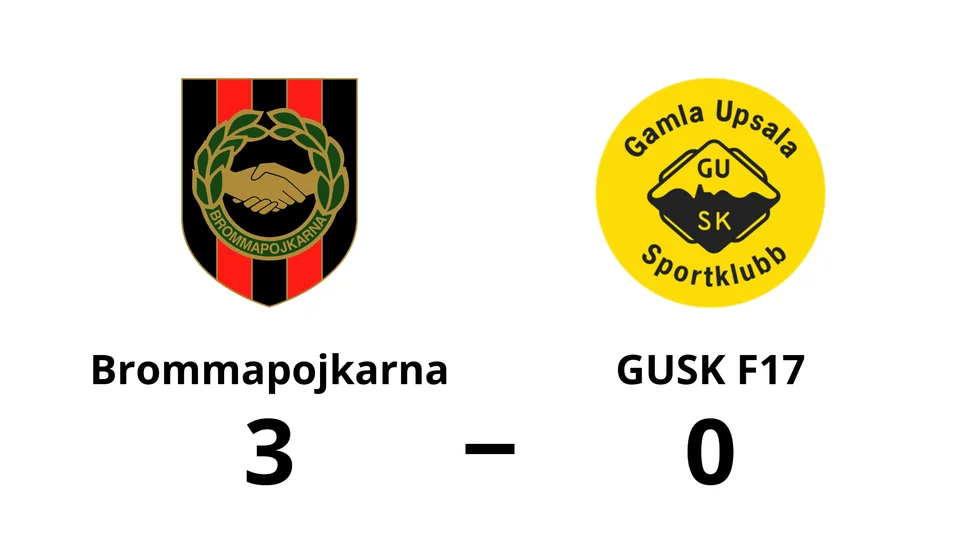 Brommapojkarna vann mot GUSK F17