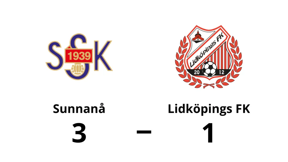 Sunnanå vann mot Lidköpings FK
