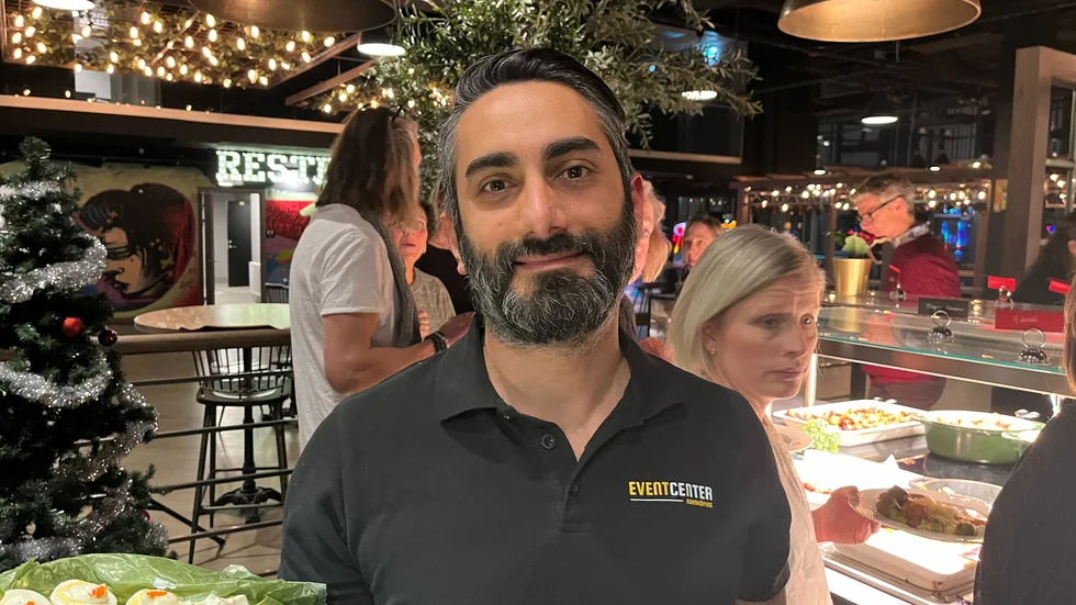 Amer Raza ägare av Eventcenter fick jobba långa dagar under pandemin.
