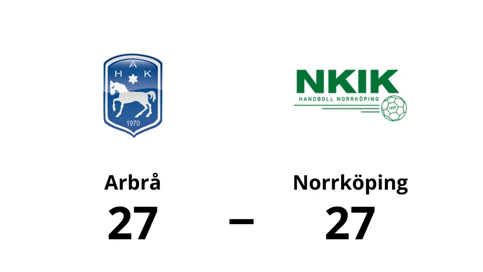 Arbrå HK spelade lika mot Norrköping KvIK