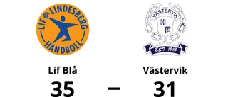 Lif Blå för tuffa för Västervik – förlust med 31-35