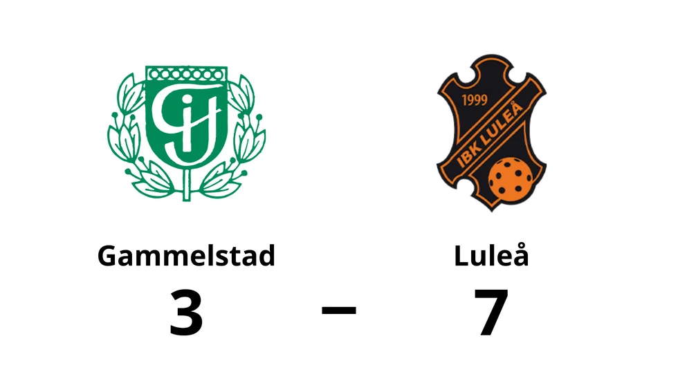 Gammelstads IF förlorade mot IBK Luleå