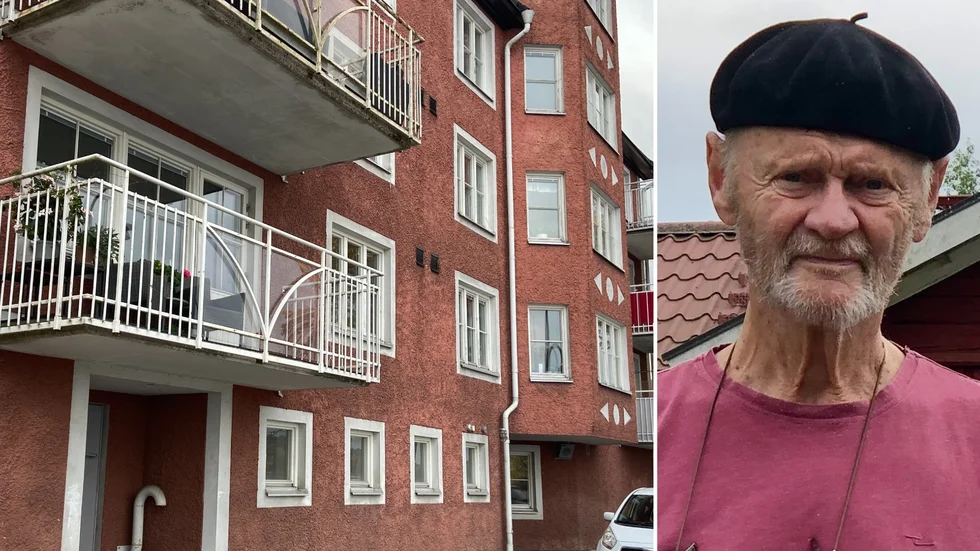 Strängnäsbon Stefan Welander på Norra Strandvägen där det ska ske en sprängning under tisdagen.