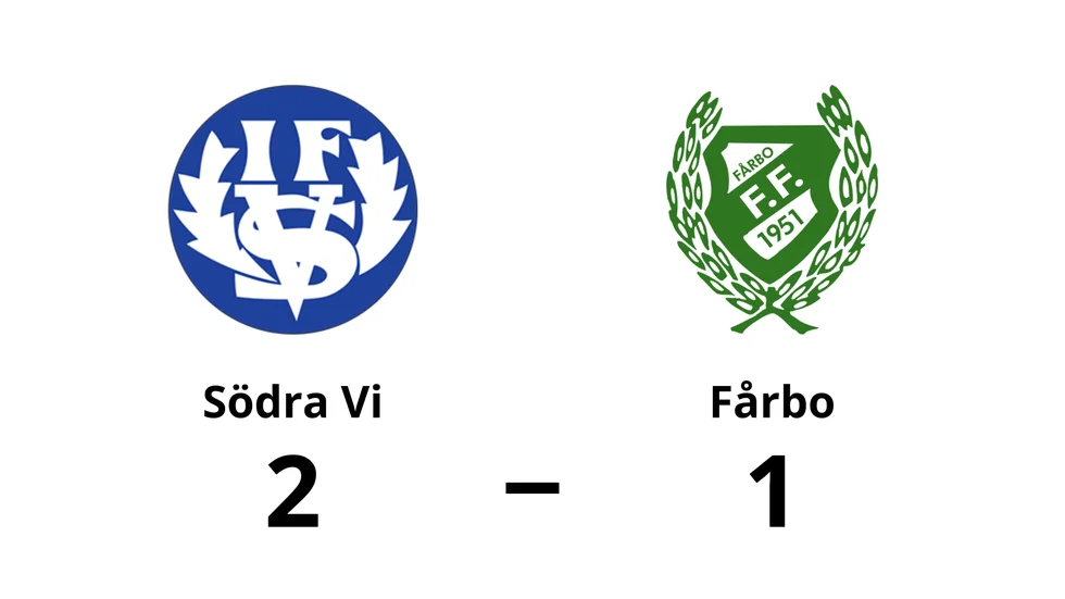 Södra Vi IF vann mot Fårbo FF
