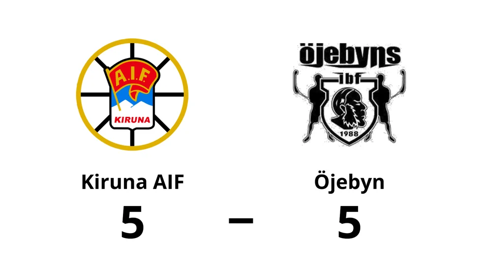 Kiruna AIF spelade lika mot Öjebyns IBF