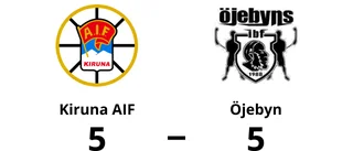 Oavgjort möte mellan Kiruna AIF och Öjebyn