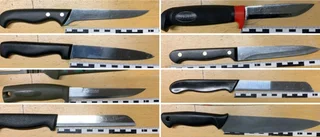 Krockade med rådjur – avslöjades med åtta knivar i bilen