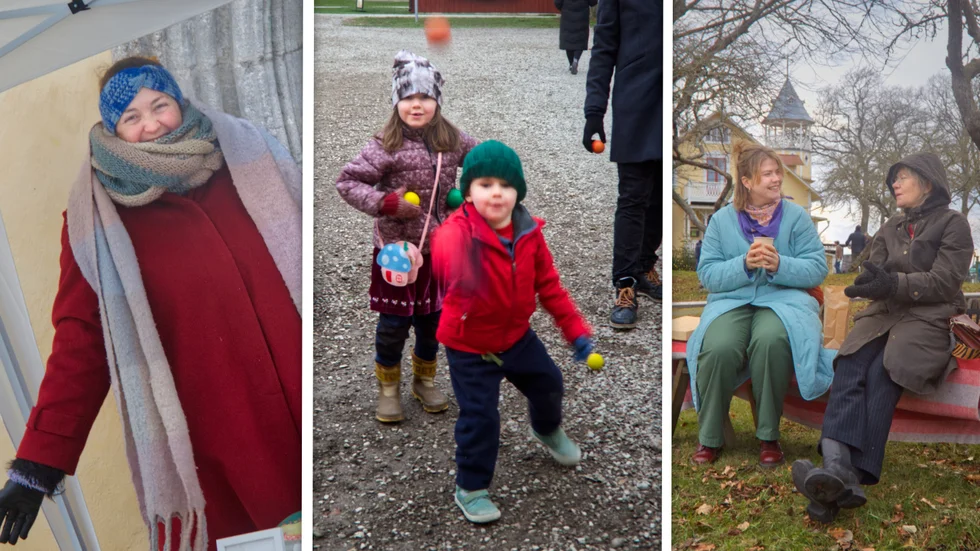 Helagotland var på plats vid julmarknaderna på Warfsholm och Roma kungsgård under lördagen.