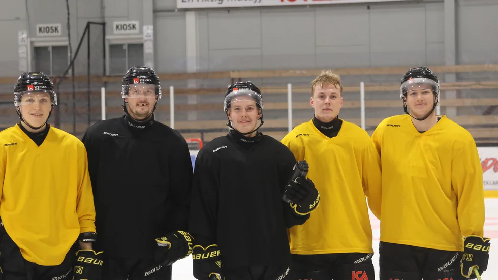 Här ser ni ett gäng flitiga tacklare. Vimmerbys kvintett Isak Hansen, Jesper Kokkonen, Eddie Levin, Carl Sjöberg och Johan Norberg ligger alla i topp vad gäller utförda tacklingar i hela Hockeyallsvenskan.     