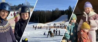 De åkte från Skåne – för ett besök i sportlovsbacken