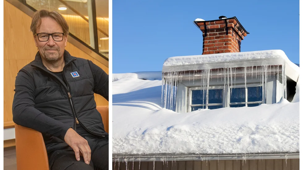 Ulf Ödling på LF Västerbotten är expert på byggskador och kommer med fem råd för ditt tak. 
