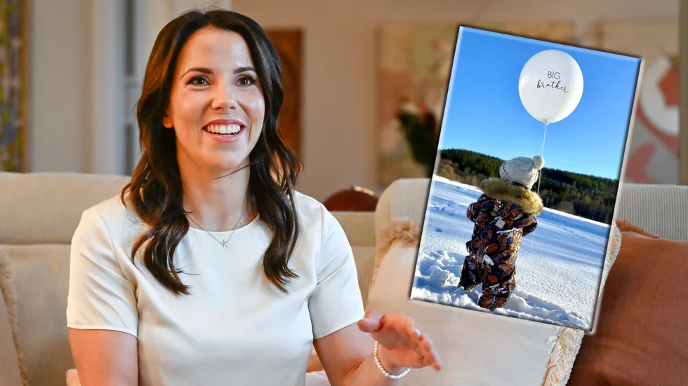 Charlotte Kalla väntar sitt andra barn. Därmed kommer Alvin bli storebror till sommaren.