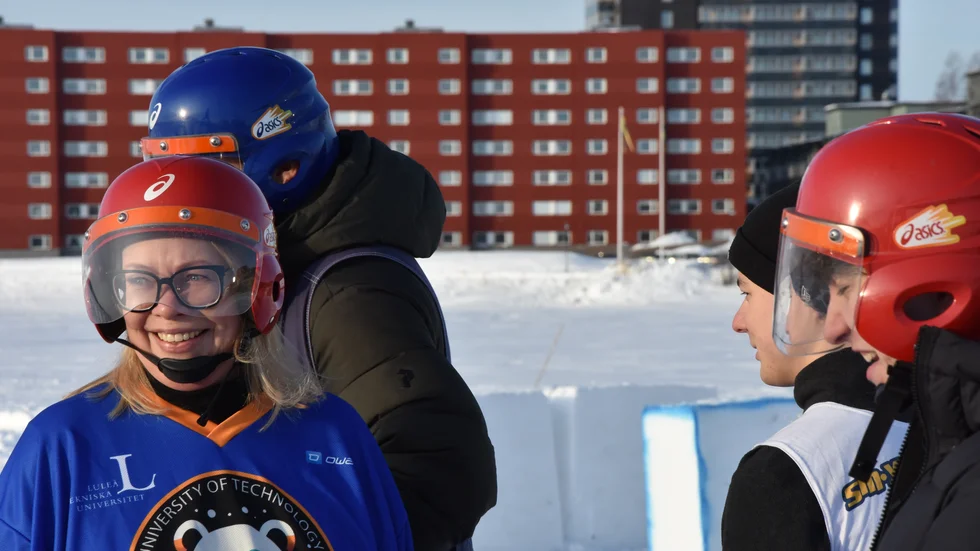 Även universitetsredaktören Maria Lindgren fanns på plats under dagen och deltog i tävlingarna.