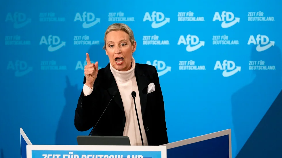 Alice Weidel, toppkandidat för högerradikala och pro-ryska AfD.