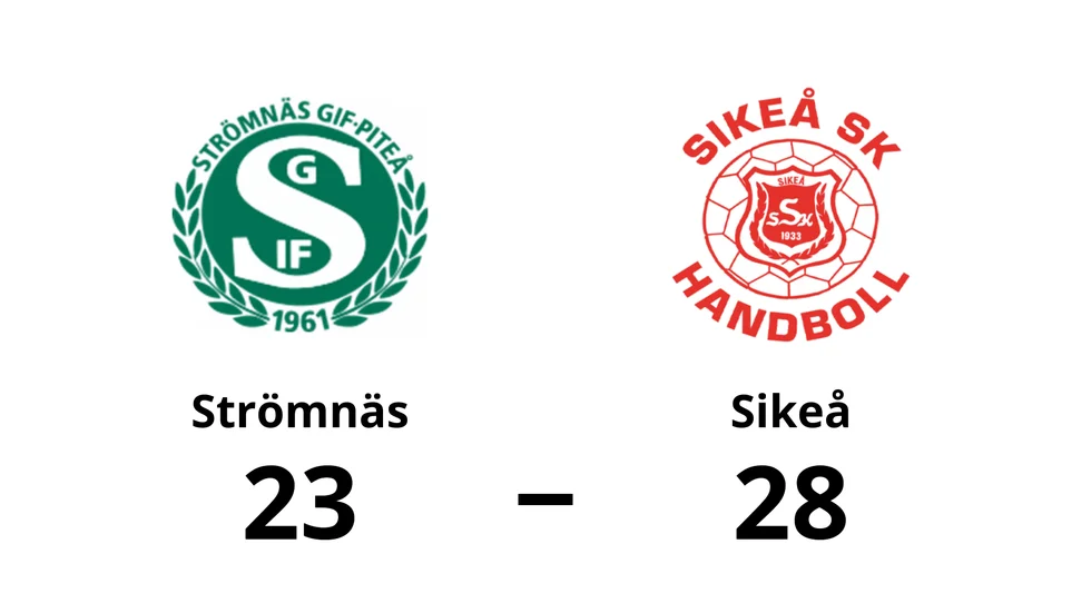 Strömnäs GIF förlorade mot Sikeå SK