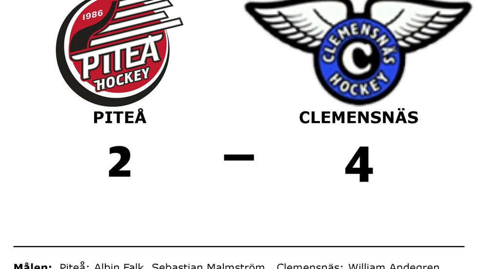 Piteå HC förlorade mot Clemensnäs HC