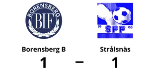 Kryss för Borensberg B och Strålsnäs