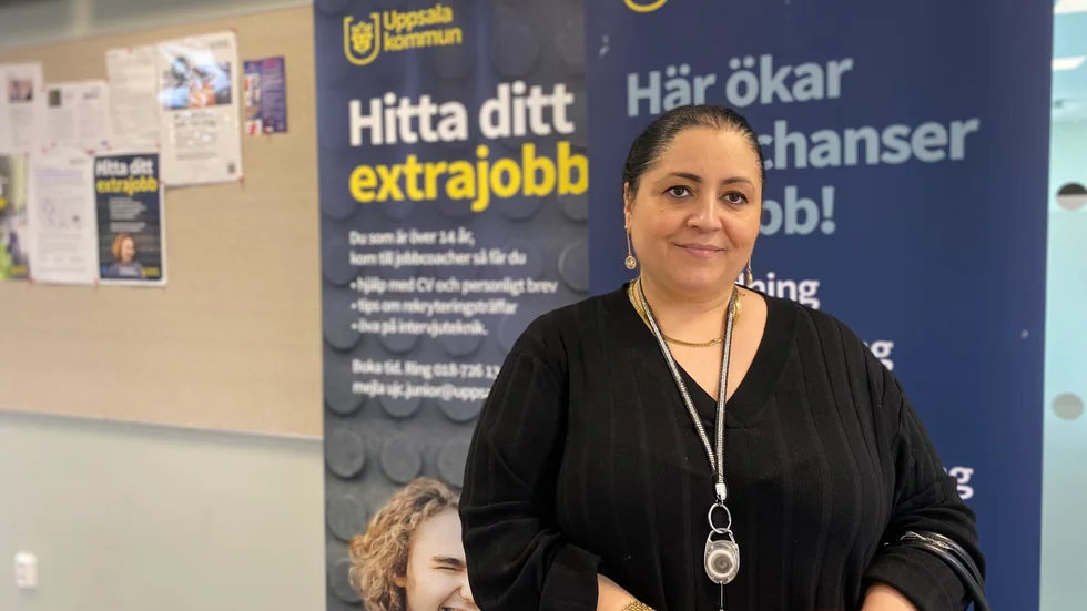 Två dagar i veckan kan man hitta Emilia Huczko på kommunens jobb- och utbildningscenter i Gottsunda och Kvarngärdet.