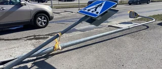 Två fordon krockade i Scaniarondellen